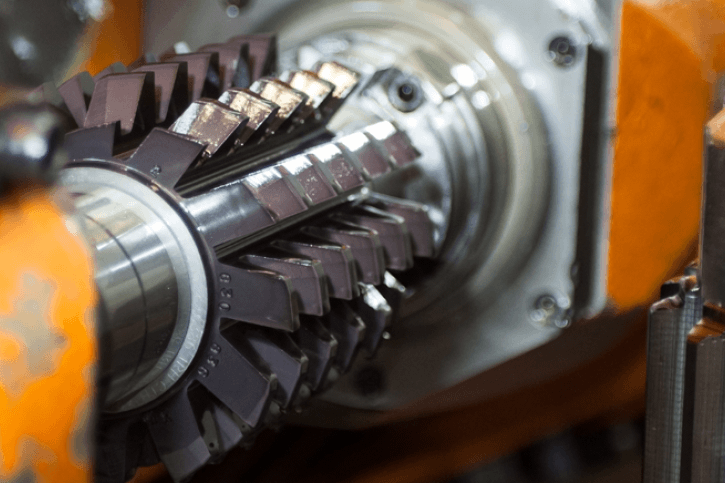 Close up gear manufacturing